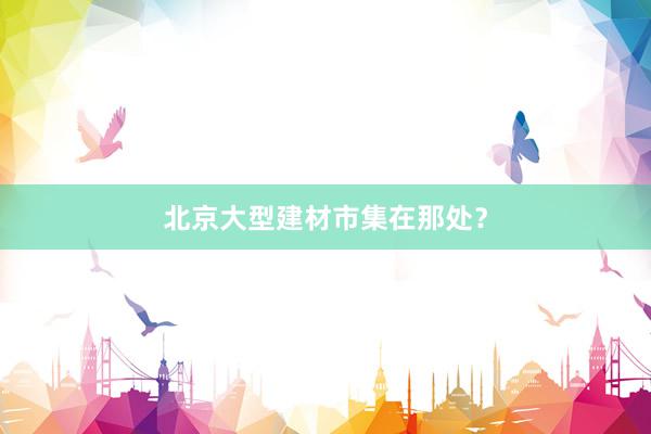 北京大型建材市集在那处？