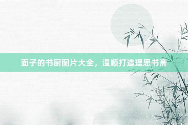 面子的书厨图片大全，温顺打造理思书斋